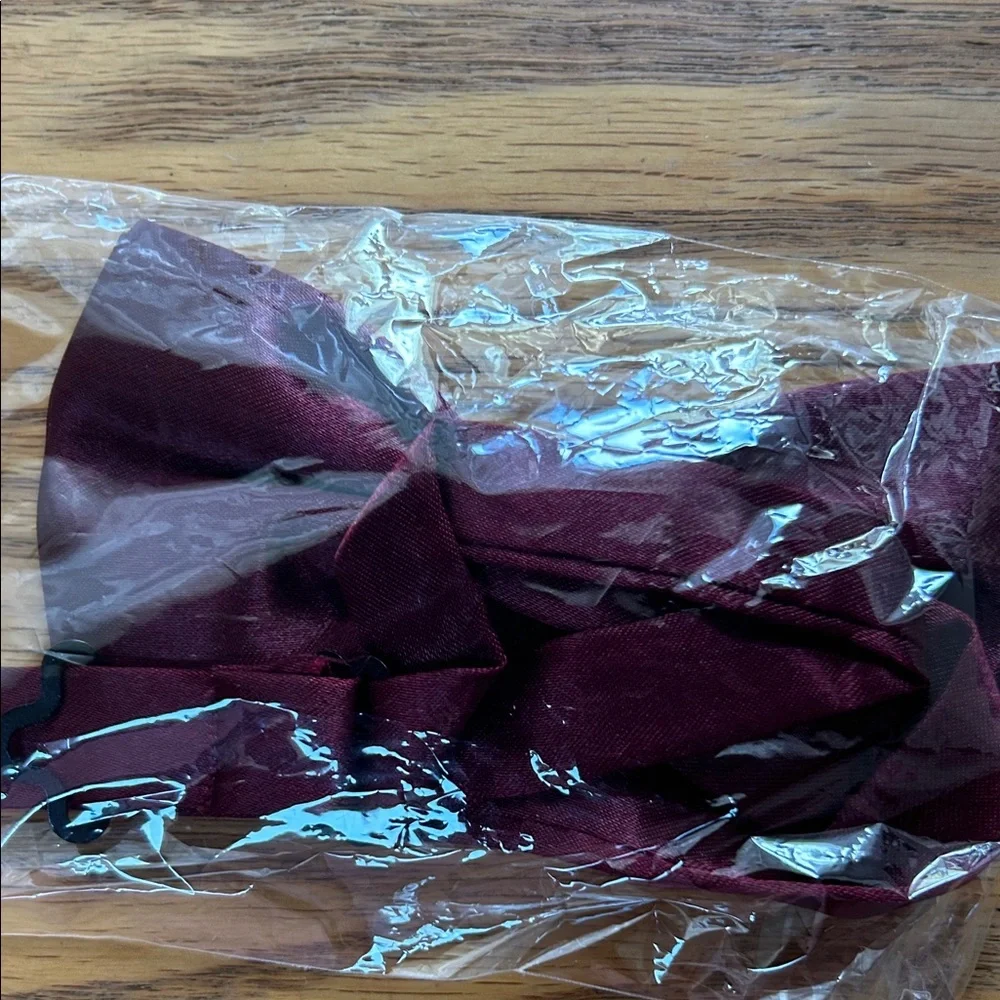 Sky Burgundy Bow tie